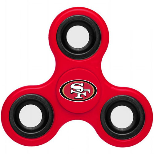NFL San Francisco 49ers 3 Way Fidget Spinner A14